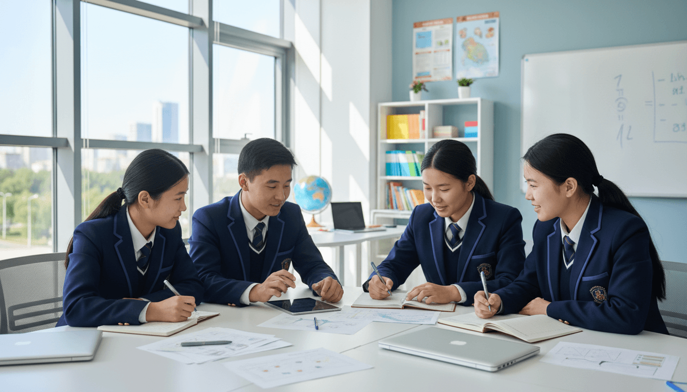 Students collaborating